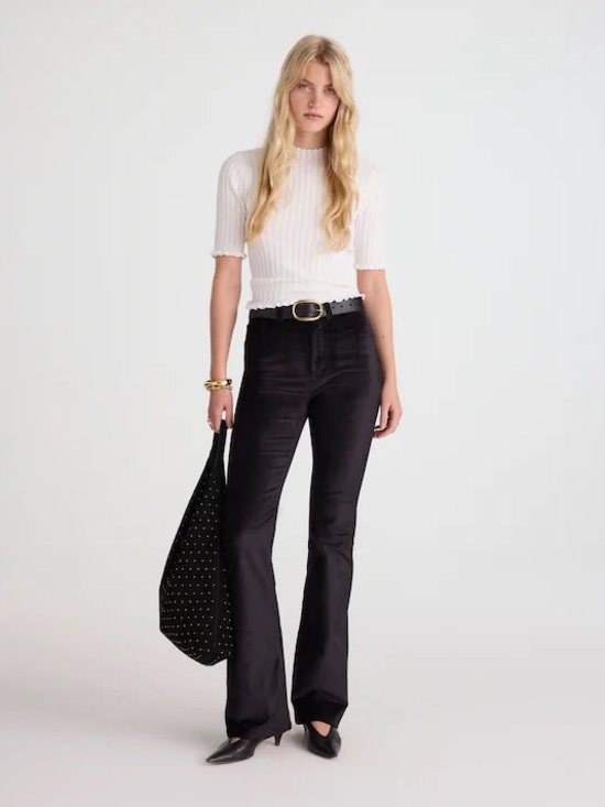 Madewell Pants - Madewell The Stretch Flare Pant in Velvet